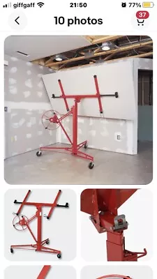 £80 • Buy Professional 150Lbs 11Ft Drywall Panel Sheet Lift Hoist Plasterboard Lifter Tool