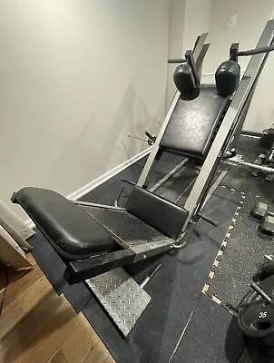 2-In-1 Hack Squat / Leg Press Workout Machine (Continental Brand) • $850