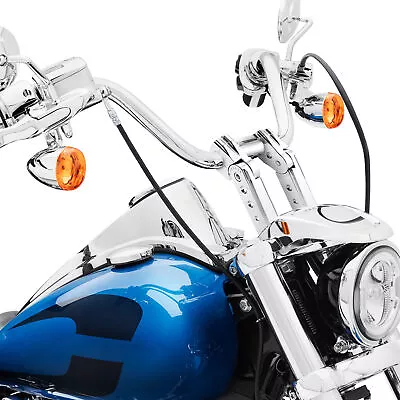 MOFUN 6  Adjustable Pullback Handlebar Riser Clamp For Harley Dyna Road King • $149.99