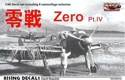 Rising Decals 1/48 MITSUBISHI A6M ZERO Japanese Fighter Part 4 • $12.99