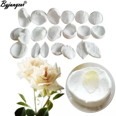 Rose Petal Silicone Mold Flower Cutters Fondant Mold Cake Decorating Tool 1pc Se • $9.22