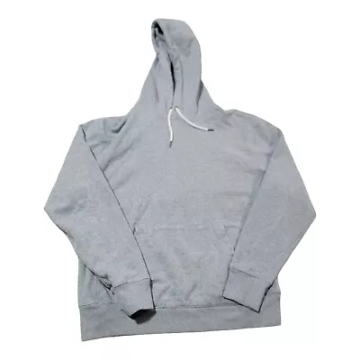 J.Crew French Terry Pullover Hooded Sweatshirt Hoodie Gray H0731 Mens Medium  • $29.95