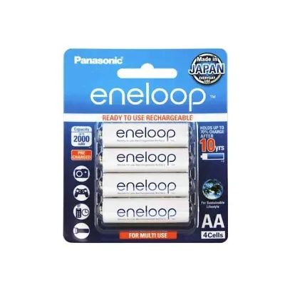 Panasonic Eneloop 4 X AA NiMH Batteries BK-3MCCE/4BA • $29.95