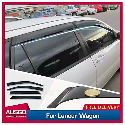 AUSGO Weather Shields For Mitsubishi Lancer Wagon 2003-2007 Weathershields • $60.71