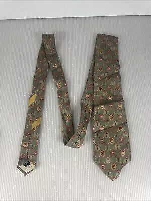 Salvatore Ferragamo Green Print Tie • $39.99