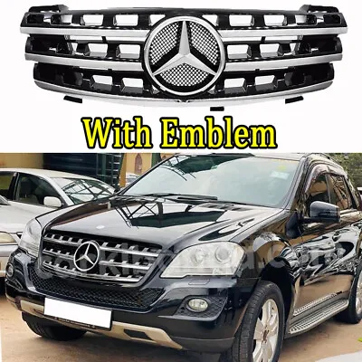 Grill W/emblem For Mercedes Benz  W164 ML320 350 ML550 2005-2008 Front Grille • $159.99