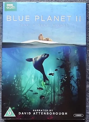 Blue Planet II. David Attenborough. 3 DVDs. BBC Worldwide 2017. NEW • £4.25