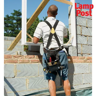 £12.99 • Buy Draper 39243 Black Adjustable Work Braces With Heavy Duty Trouser Clips