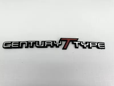 Buick OEM Century T Type Metal Vintage Emblem Badge Logo Nameplate Name Insignia • $25.49