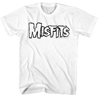 The Misfits Black Outline Band Logo Men's T Shirt Punk Rock Merch • $18.99