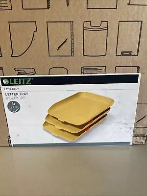 Leitz Cosy Letter Tray Minimalist Desk Storage Office Doument Organiser 3pcs • £9.99