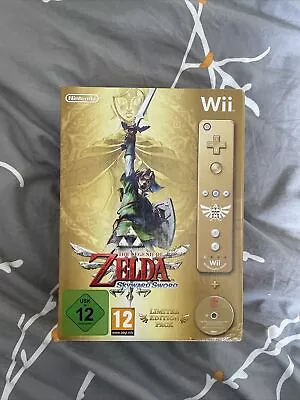 The Legend Of Zelda: Skyward Sword LIMITED EDITION Wii (PAL) W/ Gold Wii Remote • £13.50