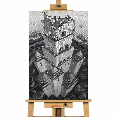£17.99 • Buy M.C Escher Tower Of Babel Canvas Wall Art Picture Print Ready To Hang