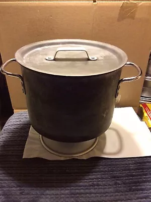 Vintage Commercial Aluminum 6½ Qt Stockpot With Lid  Toledo Ohio • $11