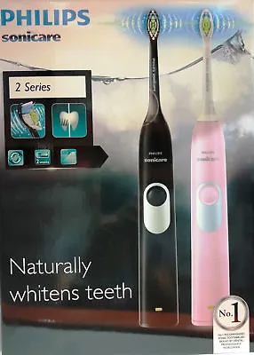 Philips Sonicare 2 Series Rechargeable Electric Toothbrush Pink Black Whiten • $146.99
