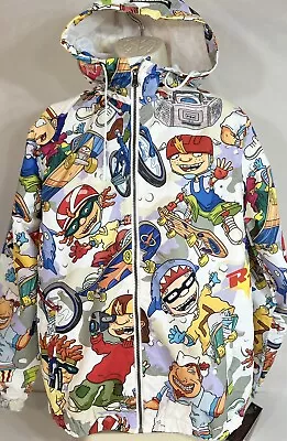 Nickelodeon Members Only Windbreaker Jacket Men's Multicolor Rugrats Size M New • $29.60