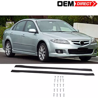 For 03-08 Mazda 6 Side Skirts Extensions Splitters - PP • $82.99