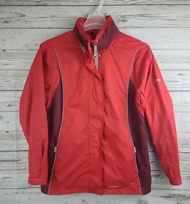 Vintage K-Way 2000 Windbreaker Rain Jacket Coat Women's Size 38 Red Chest 42 • $24