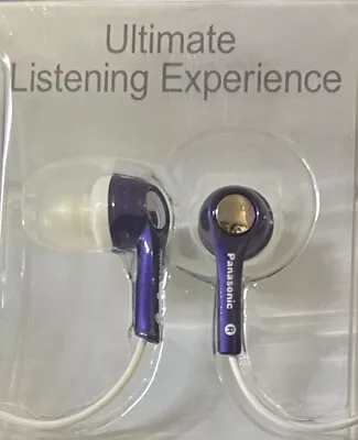 Panasonic RP-HJE240E-V Ear Phones For IPod - Violet • £8.96