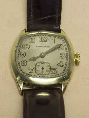 1927~longines~14k Gold Filled~15 Jewels~antique Working Men's Casual Wrist Watch • $14.50