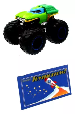 HOT WHEELS MONSTER JAM Truck - LEONARDO - Teenage Mutant Ninja Turtles TMNT #2 • $11.99