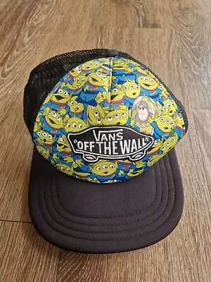 VANS Toy Story Hat Buzz Lightyear Aliens Cap Off The Wall Trucker Disney Pixar • £26