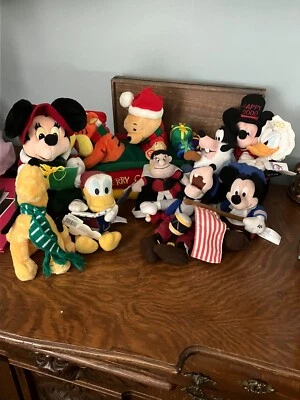 $30 • Buy Disney Assorted Plush Lot Of 8
