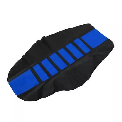 Universal Motorcycle Pit Dirt Bike Seat Cover Anti Slip Seat Cushion Blue Black • $30.59