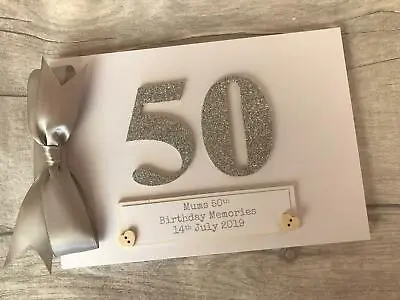 £12.95 • Buy  Glitter Personalised 50th Birthday Scrapbook Memory Photo Album Gift