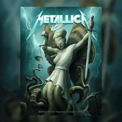 2018 Metallica 12/7 Sacramento CA Concert Edition Poster Ron Ransom #x/350 Print • $299.99