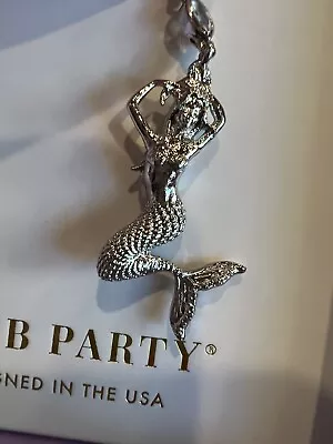 Bomb Party Mermaid Necklace Atlantis Collection ‘Sirens Song’ RBP5989 Rhodium • $30