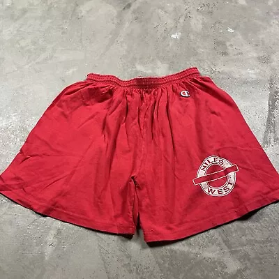 Vintage Champion Sweat Shorts Jersey Knit XL Men’s Niles West High School • $14.99