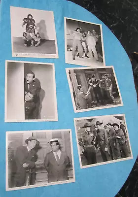 LOT Of 6 ABBOTT And COSTELLO MOVIE STILLS -  THE WORLD OF ABBOTT AND COSTELLO  • $20