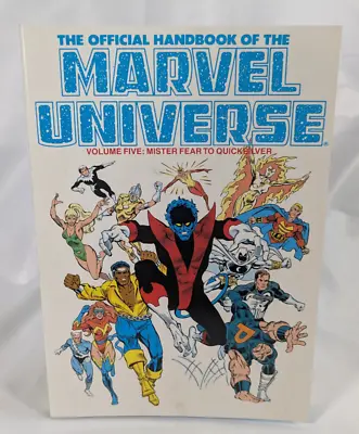 The Official Handbook Of The Marvel Universe Vol 5 TP (Marvel 1987) - Vintage • $9.99