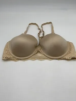 Maidenform One Fab Size 36 C Beige Racerback Full Figure Front Clise Underwire • $9.50