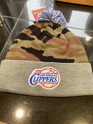 MENS/WOMENS LA CLIPPERS Mitchell & Ness Winter BEANIE HAT CAMO  NWT  • $11.43