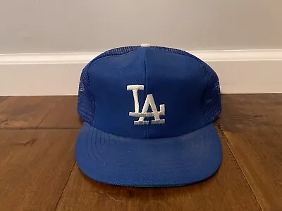 Vintage Los Angeles Dodgers ANNCO Blue Adjustable Snapback MLB Baseball Hat Cap • $39.99