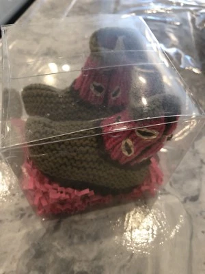 $27.99 • Buy New In Box Art Walk Knit Pink Cowboy Boots Shoes Newborn 0-6 Months