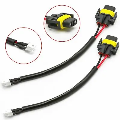 H11B H11 LED Headlight Bulbs Conversion Harness Cable Socket Plug Adapter Wires • $11.98