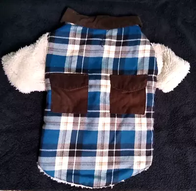 $19.99 • Buy Zack & Zoey Flannel Shacket For Dogs Soft Warm Lining S/M Or Lg Flannel For Dogs