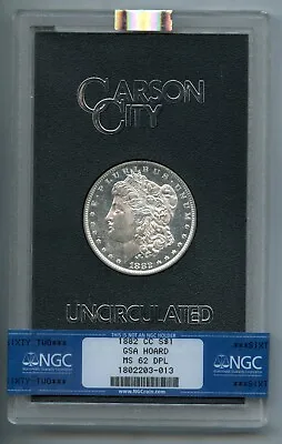 1882 CC Morgan Silver Dollar NGC MS 62 DPL Deep Proof Like (DMPL) • $535