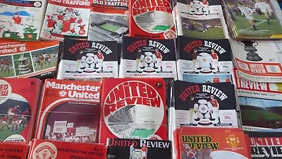 Manchester United Home Programmes Seasons 1968/69 - 1973/74 • £2.50