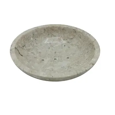 Stone Soap Dishes Round Honey Marble Rounded Soap Dish • £17.85