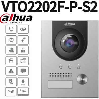 Dahua VTO2202F-P-S2 Villa Door 2-wire IP Station Outdoor Video Intercom Original • $150.99