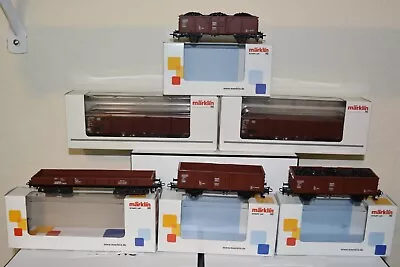 Marklin 4431 46908 4430 4473 Ho (1:87 Scale) 3-rail Lot (6) Six Freight Cars • $79.95