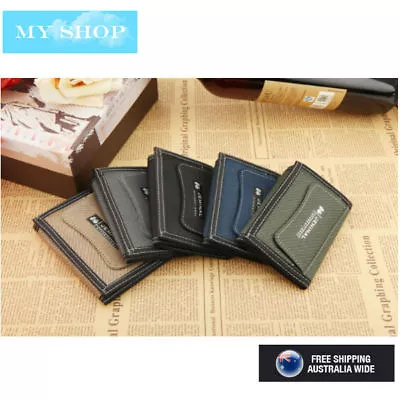 $10.80 • Buy Men, Boys, Teenage Canvas Trifold Wallet With Coin Pocket