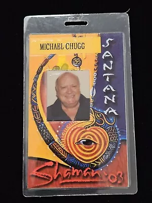 Vintage Santana Backstage Pass Personaly Used Michael Chugg Original Laminate • $25