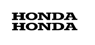 2X Honda Logo High Gloss Black Sign Vinyl Decals Stickers Small • £2.49