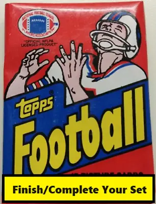 1982 Topps Football  Finish/Complete Your Set 1-264 • $0.99