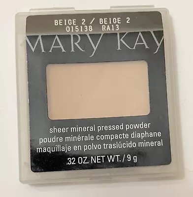 Mary Kay Sheer Mineral Pressed Powder 🌸🌸  Beige 2  🌸🌸 015138   .32 Oz  New • $14.95